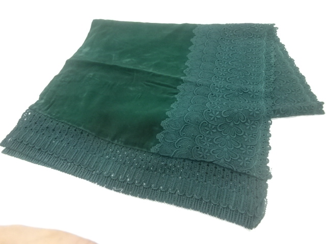 ビロードレース花模様ショール